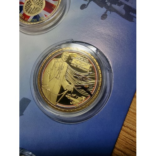 3 - A 100 anniversary RAF 6 coin set from 2018 with COA along with an RAF 100 years magazine along with ... 