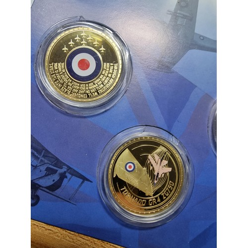 3 - A 100 anniversary RAF 6 coin set from 2018 with COA along with an RAF 100 years magazine along with ... 