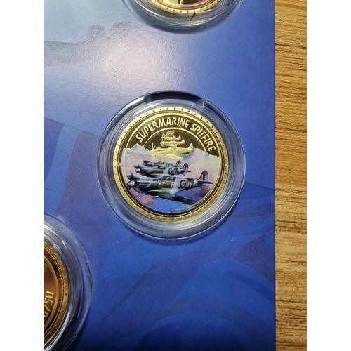 3 - A 100 anniversary RAF 6 coin set from 2018 with COA along with an RAF 100 years magazine along with ... 