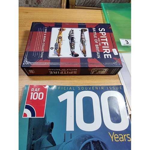 3 - A 100 anniversary RAF 6 coin set from 2018 with COA along with an RAF 100 years magazine along with ... 