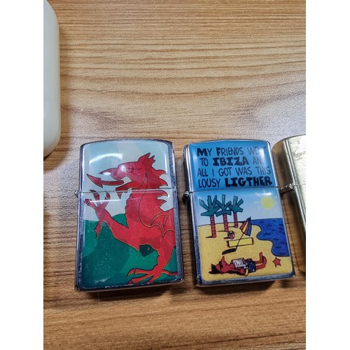 6 - A collection of 6 vintage lighters to include a new old stock Silk Cut cased lighter with its origin... 