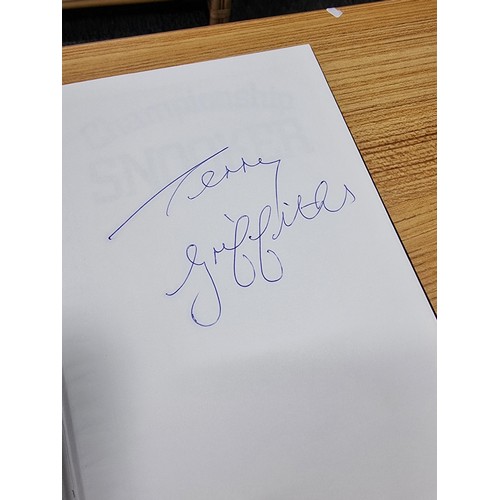 8 - A championship snooker book Terry Griffiths Hand signed by Terry Griffiths , a Kevin Keegan book and... 