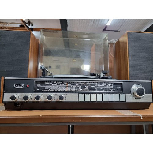 9 - A good quality vintage sound deck stereo system/amplifier with a 4 band radio 2816 by GEC to include... 