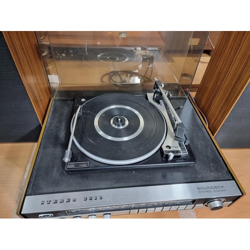 9 - A good quality vintage sound deck stereo system/amplifier with a 4 band radio 2816 by GEC to include... 