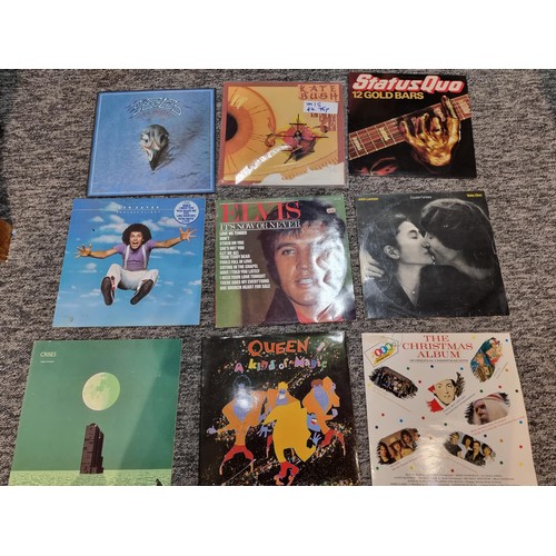 12 - 2 vintage record cases containing a large quantity of various LP vinyl records to include some good ... 