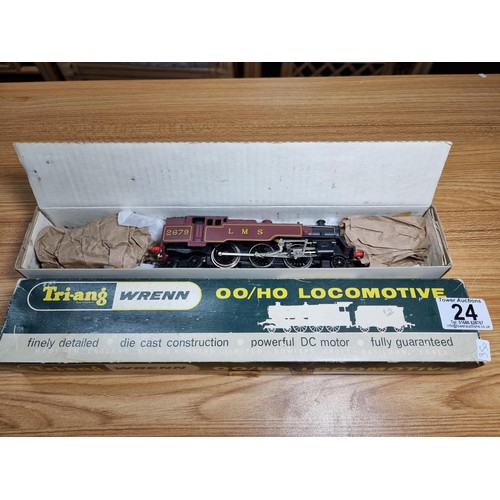 24 - A boxed Wrenn W2219 tank locomotive 2-6-4 LMS with its original box and liners, in good order.