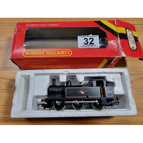 32 - A boxed Hornby R058 VR0-6-0 Ginty tank locomotive black livery 47458 with its original box and liner... 