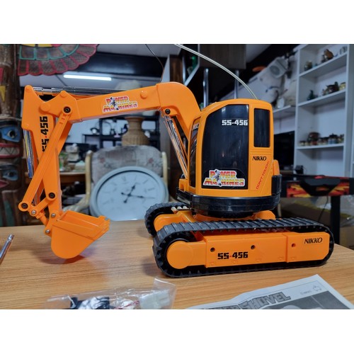 45 - A rare Nikko super shovel remote control excavator from the 1980's, in very clean looked after condi... 