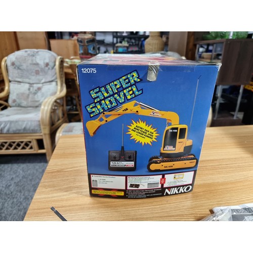 45 - A rare Nikko super shovel remote control excavator from the 1980's, in very clean looked after condi... 