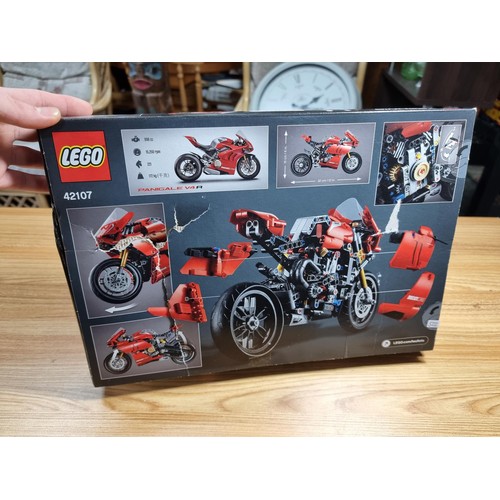 51 - A brand new and boxed Lego Technic Motorcycle Ducati Panigale V4R, box is damaged but all sealed ins... 