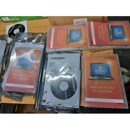 62 - A large quantity of computer parts to include a large quantity of hard drives featuring 50 GB hard d... 