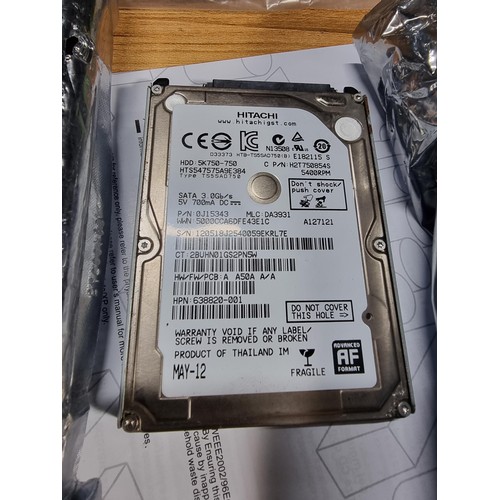 62 - A large quantity of computer parts to include a large quantity of hard drives featuring 50 GB hard d... 