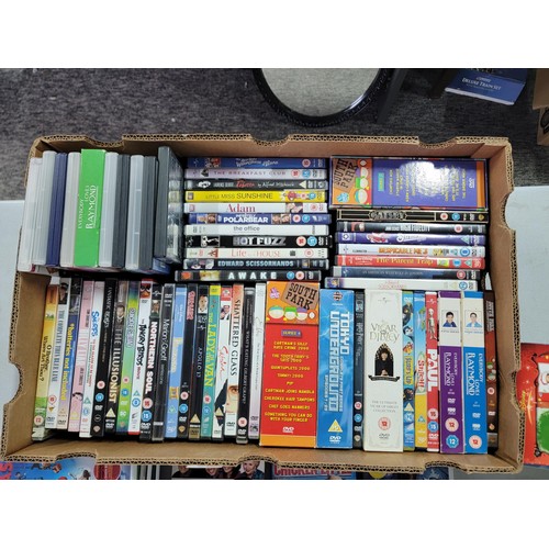 66 - Box of dvd's of various subjects inc Shrek, South Park, Game of Thrones etc