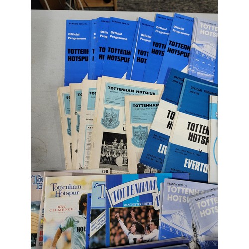 68 - Large collection of Tottenham Hotspur programmes dating from the 1960's all in good order