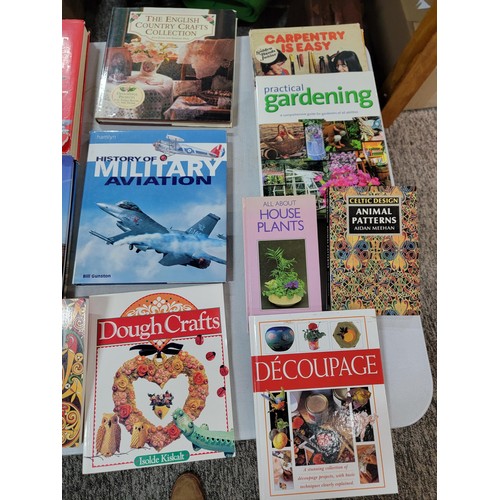 79 - Quantity of books inc crafting books, Military books, gardening etc