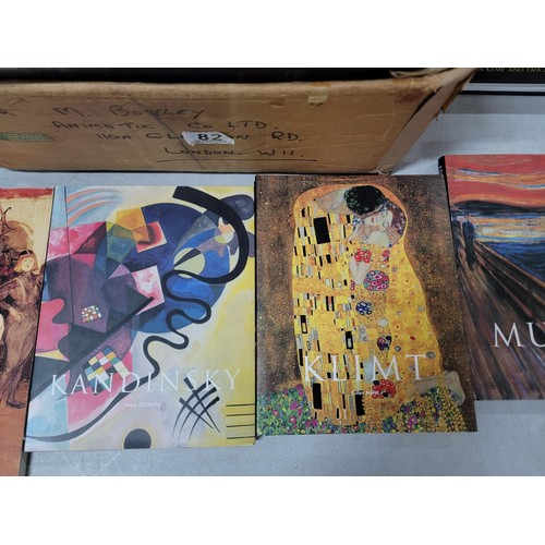 82 - Large quantity of good quality art books inc Kandinsky, Munch, Klimt, Manet, Cezanne etc