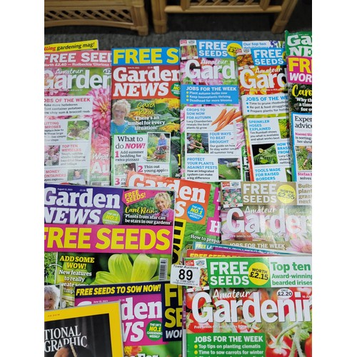 89 - Large quantity of gardening related magazines inc Garden News, Gardening, etc