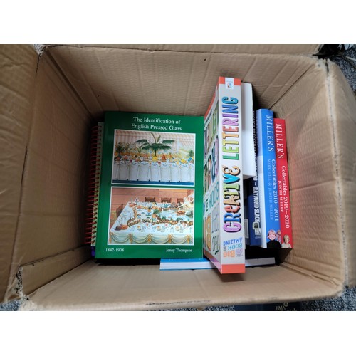 94 - 2x boxes of books inc Dictionaries, Tattoo design book, cook books, fiction etc