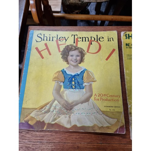 345 - 3x rare early Shirley Temple books NO. 1771, No. 6 & No. 1716 from the 1940's all in good looked aft... 