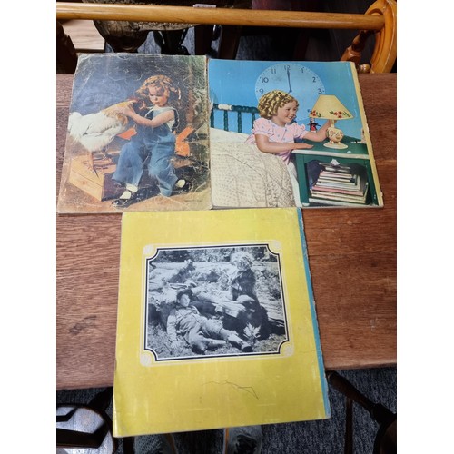 345 - 3x rare early Shirley Temple books NO. 1771, No. 6 & No. 1716 from the 1940's all in good looked aft... 