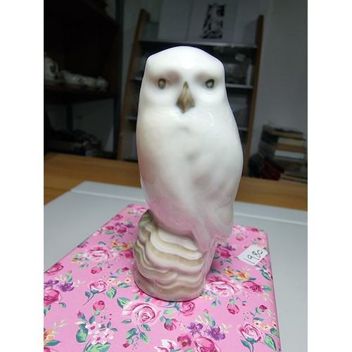 133 - A very rare vintage Royal Copenhagen charming Snowy owl figurine, stamped to the base and marked 174... 