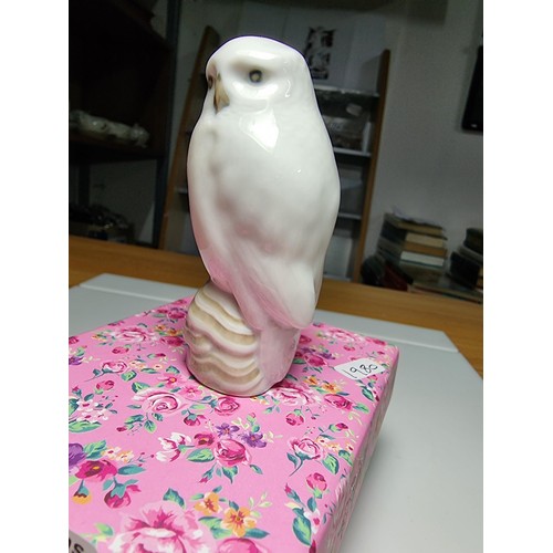 133 - A very rare vintage Royal Copenhagen charming Snowy owl figurine, stamped to the base and marked 174... 