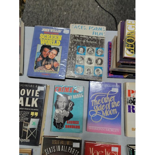 103 - Large quantity of film related books and autobiography's inc David Puttnam, Secret world, Movie Talk... 