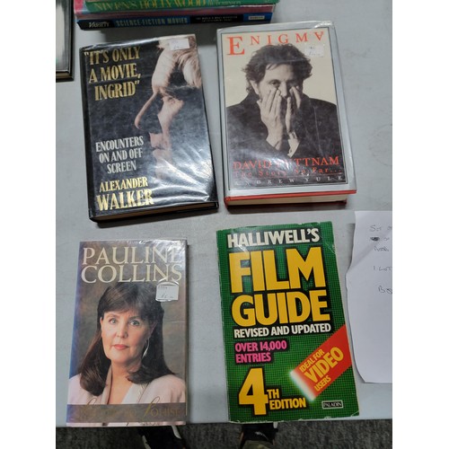 108 - Collection film related  and auto biography books, inc John Wayne, Noel Coward, Film guide, Naked Ho... 