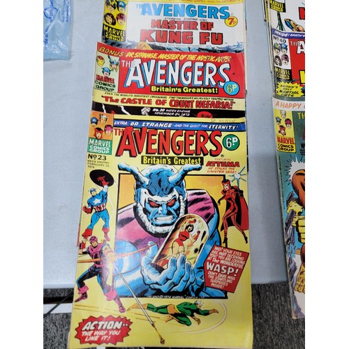 344 - Collection of 46x Avengers comics no.s 4 - 57 not inclusive, dating from 1973 - 1974, (bronze age) a... 