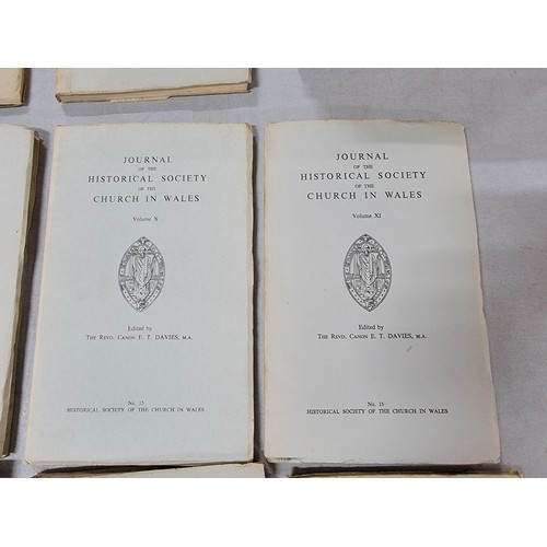 348 - Large collection of Journals of the Historical Society of the Church in Wales No's 1 - 28 not inclus... 