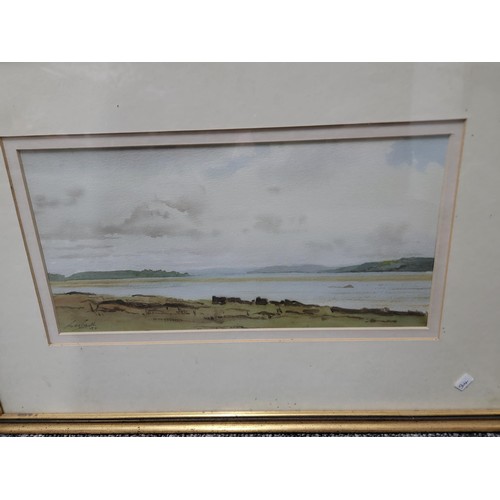 325 - 3x framed and glazed watercolours inc Cox Tor, River Lye  and Morcombe Bay, some foxing to the pictu... 