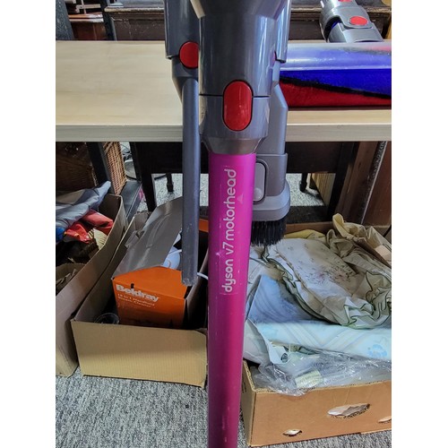 Dyson V7 vacuum cleaner with multiple attachments with brand new