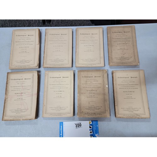 350 - Collection of 8x vintage Archaeological Journal published under the direction of The Council coverin... 