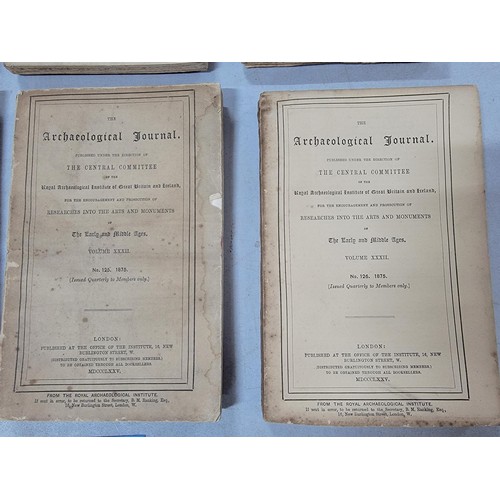 350 - Collection of 8x vintage Archaeological Journal published under the direction of The Council coverin... 