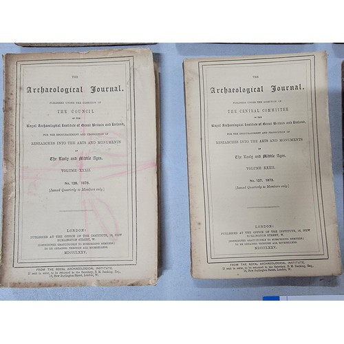 350 - Collection of 8x vintage Archaeological Journal published under the direction of The Council coverin... 