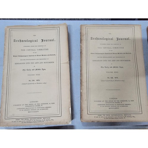 350 - Collection of 8x vintage Archaeological Journal published under the direction of The Council coverin... 