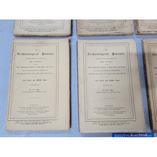 353 - Collection of 8x vintage Archaeological Journal published under the direction of The Council coverin... 