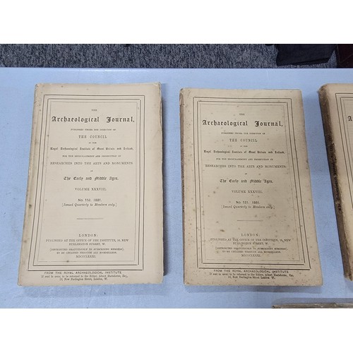 354 - Collection of 5x vintage Archaeological Journal published under the direction of The Council coverin... 