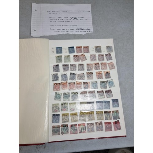 293 - Book containing a definitive collection of british stamps from the reign of Queen Victoria to Queen ... 