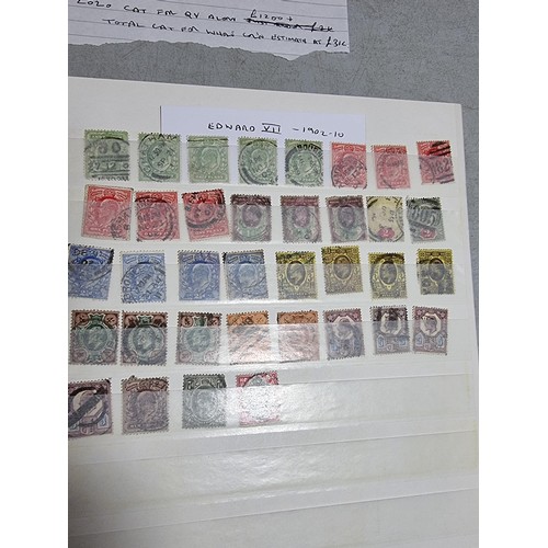 293 - Book containing a definitive collection of british stamps from the reign of Queen Victoria to Queen ... 