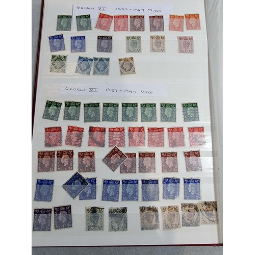 293 - Book containing a definitive collection of british stamps from the reign of Queen Victoria to Queen ... 