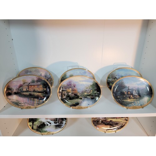 361 - Collection of limited edition plates inc Thomas Kinkade's plates, Wedgwood country days plates along... 