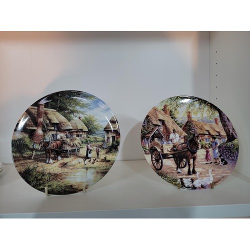 361 - Collection of limited edition plates inc Thomas Kinkade's plates, Wedgwood country days plates along... 