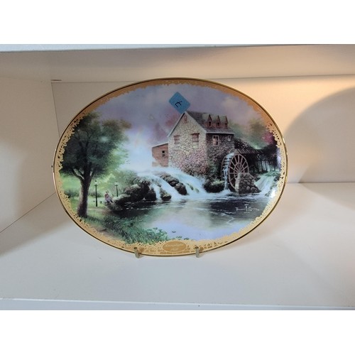 361 - Collection of limited edition plates inc Thomas Kinkade's plates, Wedgwood country days plates along... 