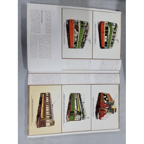 85 - Collection of vintage Tram related ephemera inc a folder containing black and white photos of trams,... 