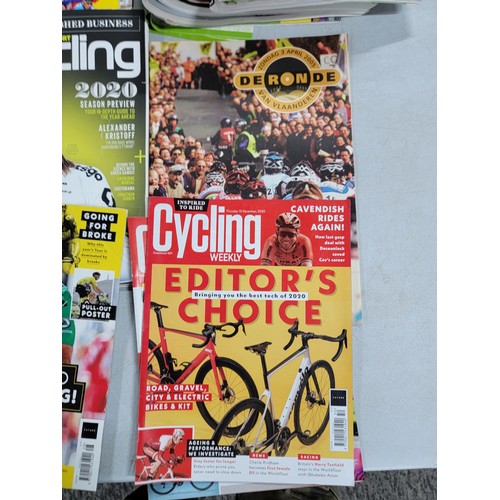 86 - Large quantity of Cycling magazines inc Procycling, Cycling, Cyclist etc 50 plus in total, also incl... 