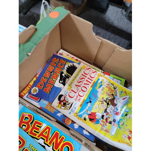 89 - Quantity of Dandy and Beano comics some still have original free gifts affixed, all dating from the ... 