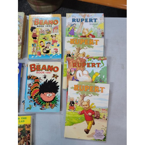 101 - Quantity of 19x annuals inc Beano, Bunty Dandy in good order