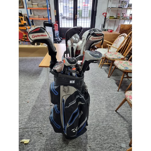 5 - A comprehensive right handed golf club set to include various drivers and woods with a set of irons ... 