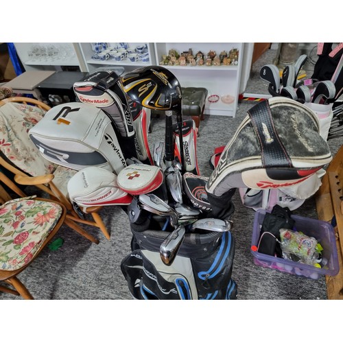 5 - A comprehensive right handed golf club set to include various drivers and woods with a set of irons ... 